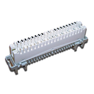 LSA PROFIL disconnection module, Eco, 10 pairs, for back mount frame and profile rods